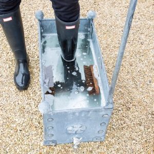 Metal Boot Wash for Muddy Wellies