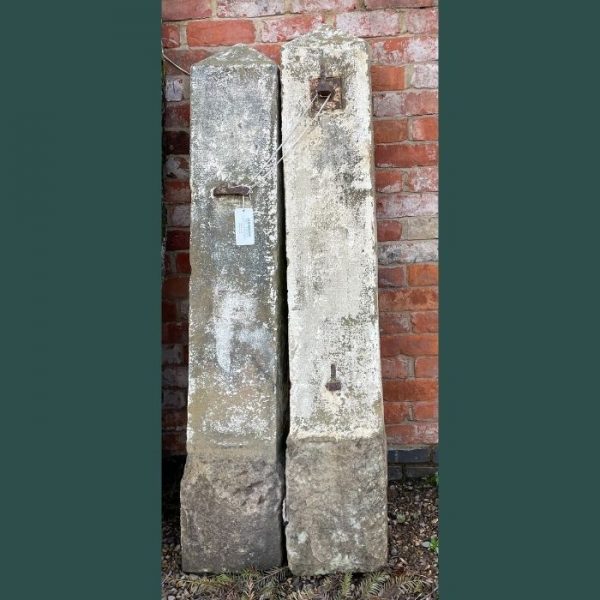 Pair of Gritstone Posts 64H x 10W x 8D