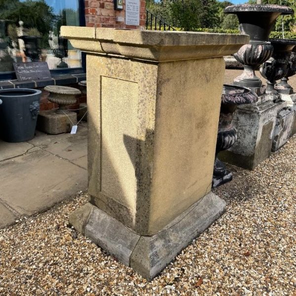 Pair of Large Solid Stone Plinths