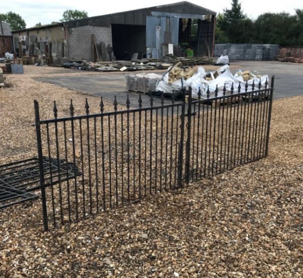 Steel Entrance Gates with Arrow Top