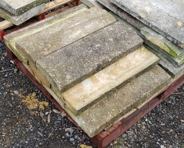 Reclaimed Batch of Concrete Triangular Wall Coping