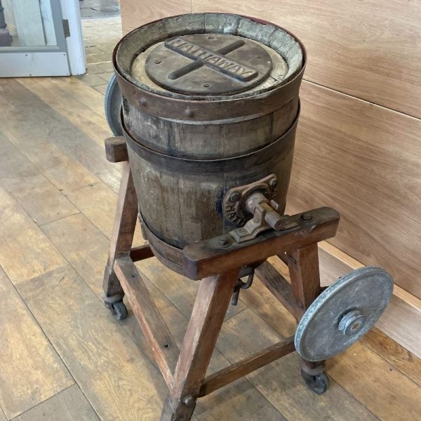 Hathaway Butter Churn in Cast Iron Frame