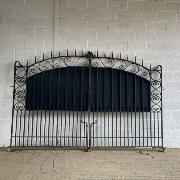 Iron Entrance Gates with privacy panels