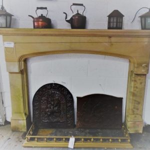 Carved Yorkshire Stone Fireplace Surround