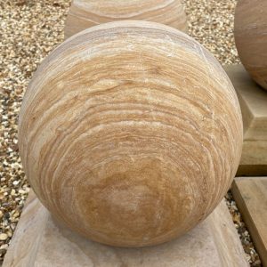 Teak Sandstone Balls 12, 16, 20 inch diameter