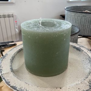 3-Wick Candle Green