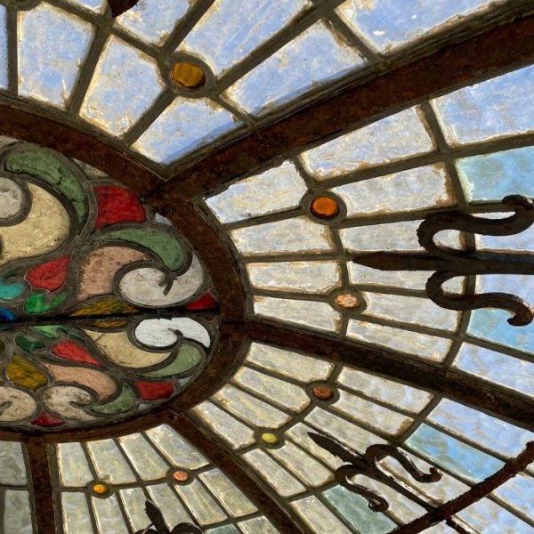 Antique Stained Glass Dome