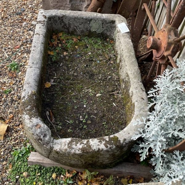 Rectangular Stone trough with Rounded End