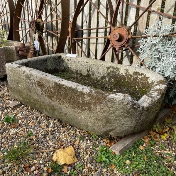 Rectangular Stone trough with Rounded End