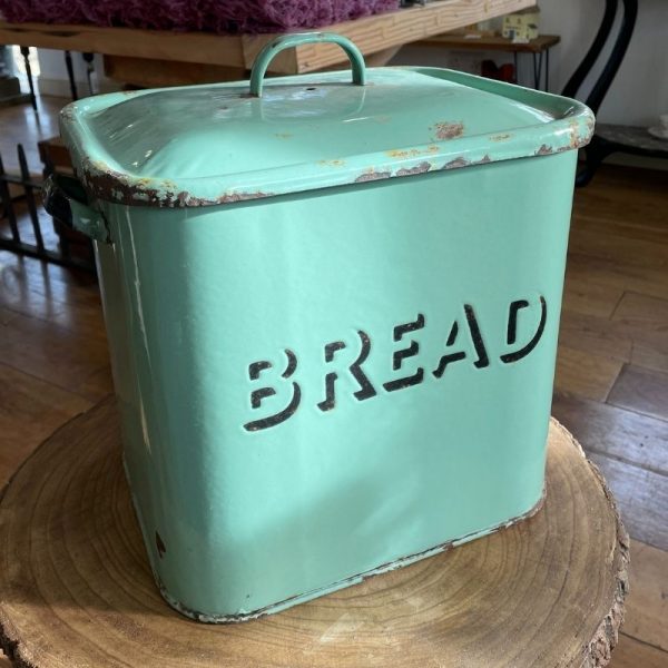 Vintage Enamel Flour/Bread Bin