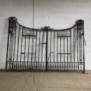 Pair of Art Nouveau Wrought Iron Gates
