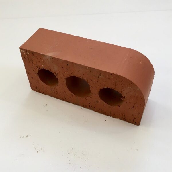 red single bullnose brick perforated