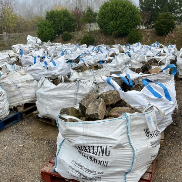 Gritstone Yorkstone cobbles at Watling Reclamation