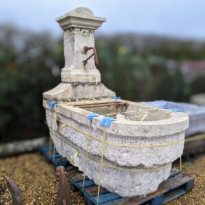 Reclaimed French Antique Limestone Fountain
