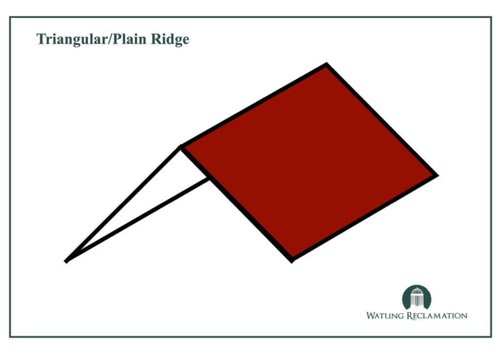 Triangular or Plain Roof Ridge Tile