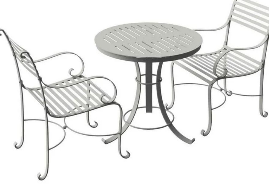 Southwold Bistro Table Set with 2 Carver Chairs Watling Reclamation