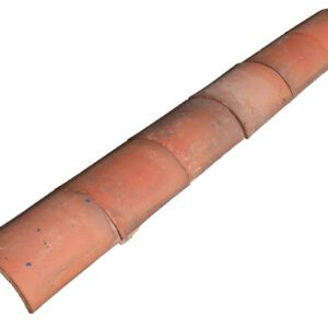Red Clay One Third Round Ridge Tiles 1 ROOF-0101
