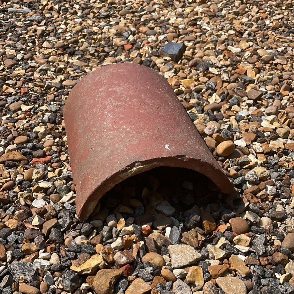 Red Clay One Third Round Ridge Tiles Watling Reclamation