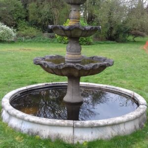 Stone Water Feature with Marble Surround