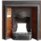 Brown Tiled Cast Iron Fireplace Insert 1 WAT-01933