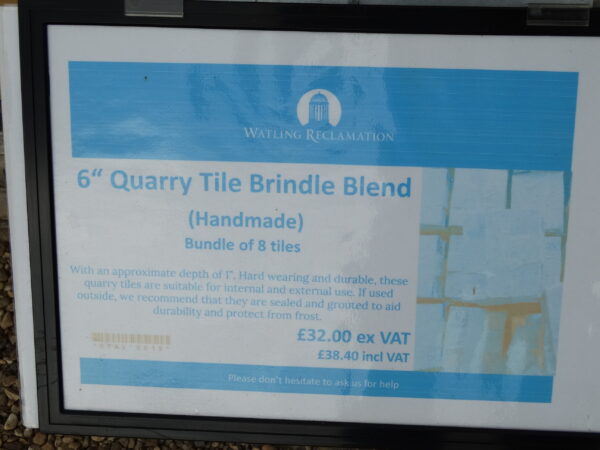 Handmade Brindle Blend Quarry Tile 6 inch