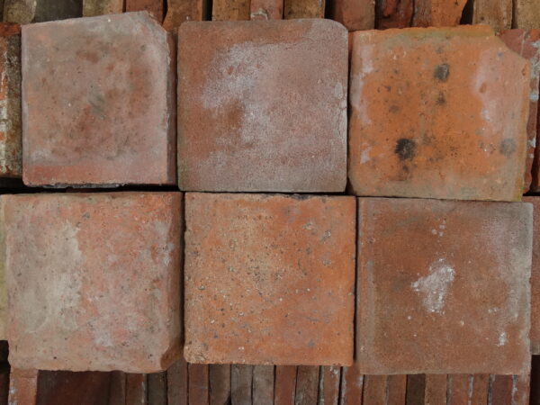 Red Handmade Deep Quarry Tiles 6 inch B