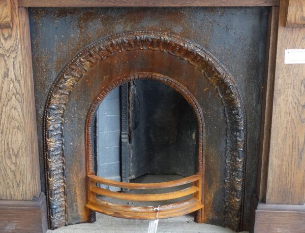 Vintage Cast Iron Fireplace Insert FIRE-0006