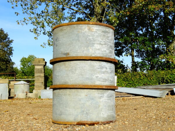 Reclaimed Galvanised Steel Esso Barrel Main Image GFO-0065