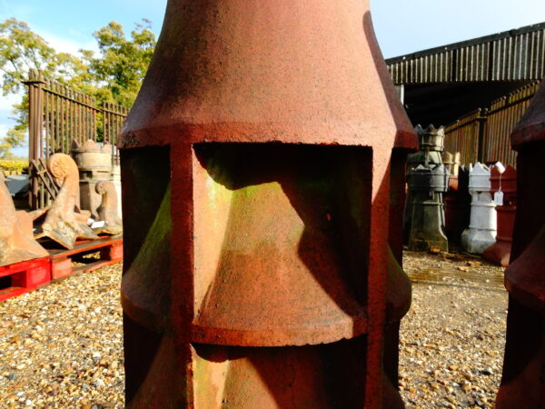 Pair Of Vented Terracotta Chimney Pots CU 1 ROOF-0156