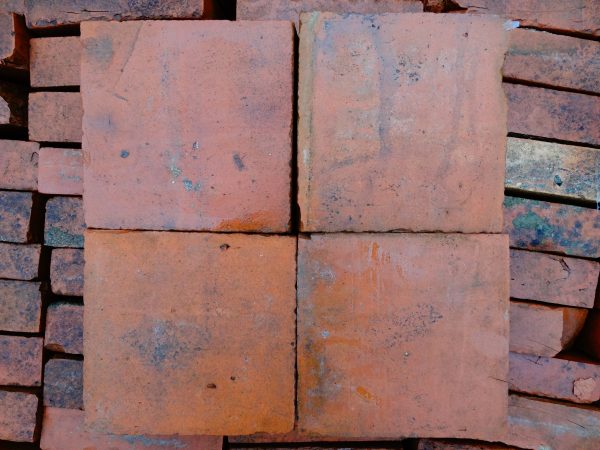 Deep Handmade Red Quarry Tiles 6 Inch 4 Square RPAV-0029