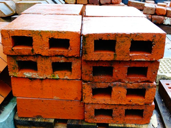 Reclaimed Perforated Double Course Brick Stack 2 SBRICK-035