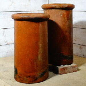 Red Roll Top Chimney Pot Main Image Pair WAT-03849