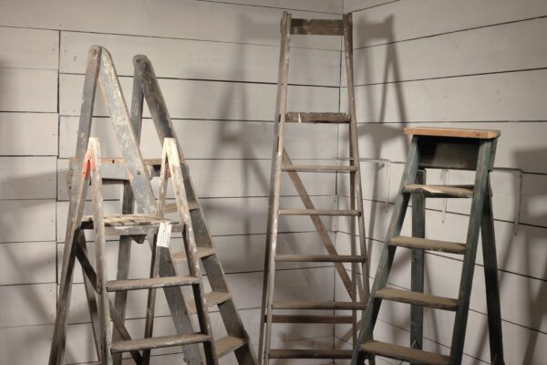 Vintage A-Frame Wooden Step Ladder 2 WAT-03133