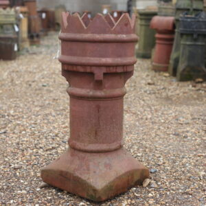 Red Crown Top Chimney Pot 4 GFO-0040