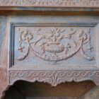 Green Tiled Fireplace Insert cast iron 2 FIRE-0073