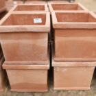 Handmade Italian Square Pot with Rim 3 POT-0085