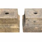 Weathered Coade Stone Pedestals 1 GFO-0239