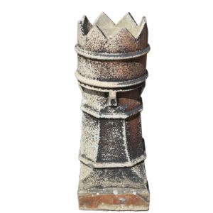 Salt Glazed Crown Top Chimney Pot 1 ROOF-0252