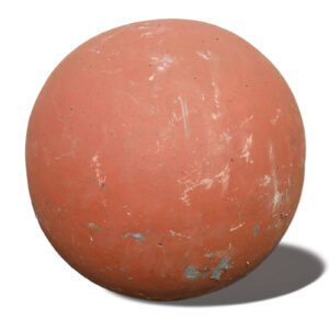 Single Terracotta Ball Finial 1 PC-0049