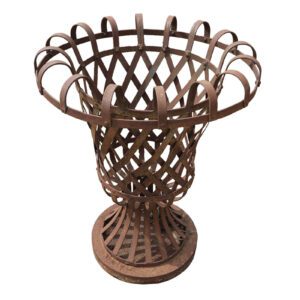 Wrought Iron Lattice Urn 1 IRON-0125