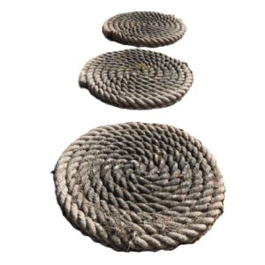 Rope Effect Concrete Stepping Stones 1 RPAV-0098