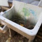 Large Ceramic School Sink on Legs 5 GFO-0005