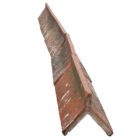 Plain Crested Ridge Tile Red 2 ROOF-0264