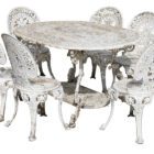 Vintage Aluminium Table and Chairs Set Reclaimed 1 GFO-0276