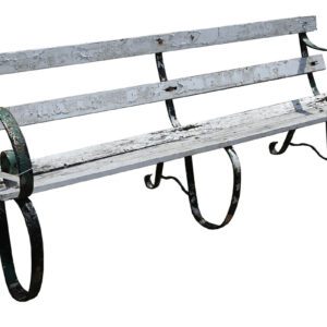 Wrought Iron and Timber Bench 1 GFO-0257