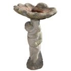 Composite Stone Clam Birdbath 1 GFO-0281