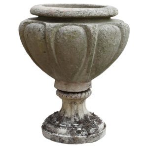 Reclaimed Composite Stone Urn 1a GFO-0278