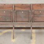 Antique Folding Theatre Seats 5 INT-2083