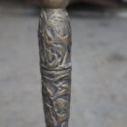 Brass and Glass Ashtray on Pedestal 2 INT-2081