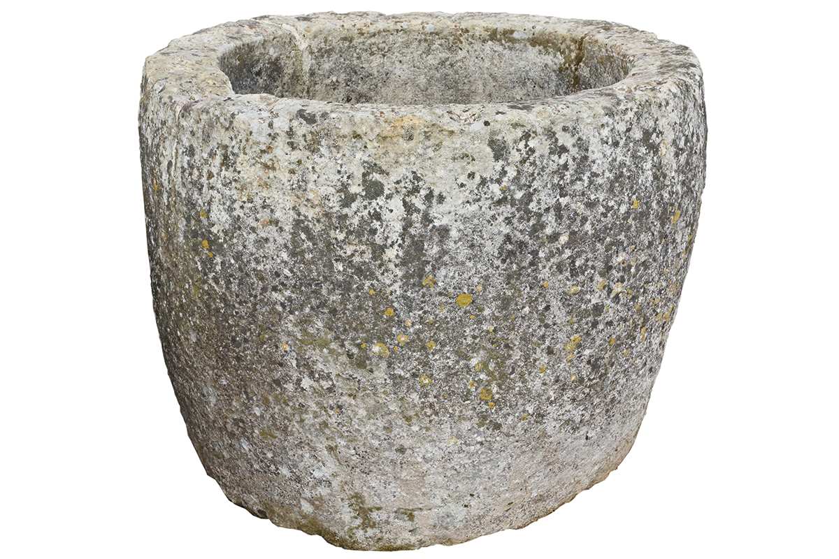 French Granite Bowl Trough Reclaimed 1 GFO-0273
